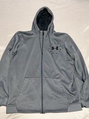 LG Men’s Gray Full-Zip Performance Hoodie Jacket